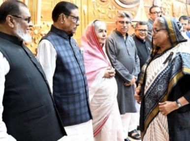 Prime Minister Hasina emplanes for Johannesburg to attend BRICS summit