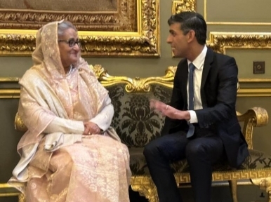 First bilateral meeting between Sheikh Hasina and Rishi Sunak held