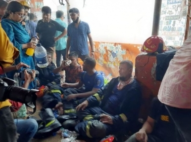 Dhaka Fire: 35 injured people including 13 fire service personnel admitted to DMCH
