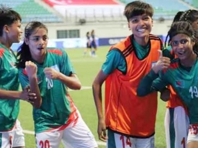 Bangladesh girls beat Singapore, reach second round