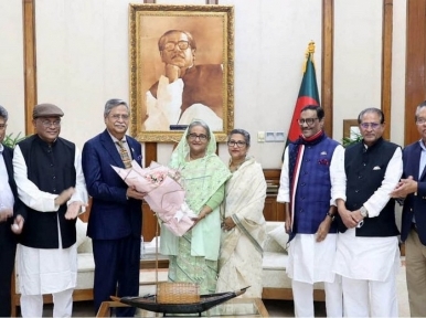 Awami League nominated presidential candidate meets with PM