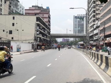 Dhaka roads still empty, no traffic jam seen