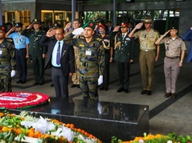 Military advisors of US, other countries pay tribute to Bangabandhu on 48th death anniversary