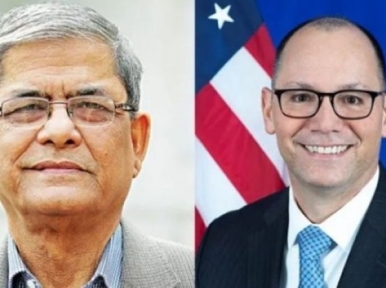 BNP Secretary General Mirza Fakhrul at the US Ambassador's residence