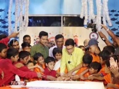 Palak celebrates Sheikh Hasina's birthday with street children