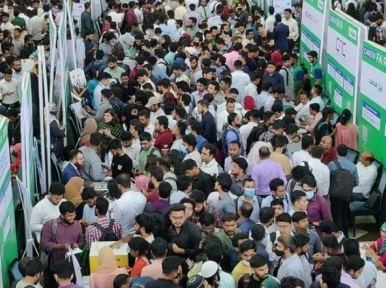 Number of unemployed people in Bangladesh decreased
