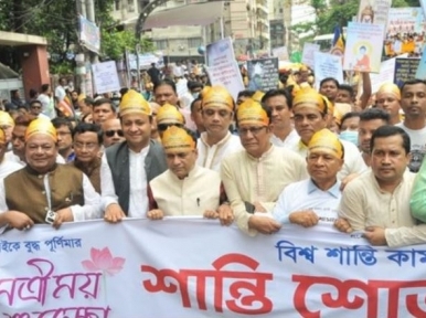 Buddha Purnima celebrated with peace processions, worship, prayers