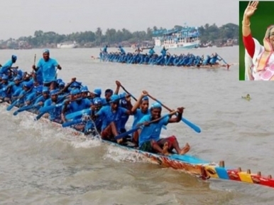 Boat ride on Turag River on Prime Minister's birthday