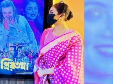 Idhika Paul travels to Dhaka with family to watch her movie Priyotama