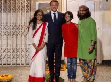 Emmanuel Macron visits Joler Gaan's lead singer Rahul Ananda's residence