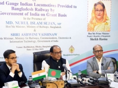 India hands over 20 broad gauge locomotives to Bangladesh