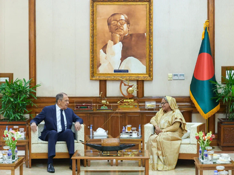 প্রধানমন্ত্রী শেখ হাসিনার সঙ্গে সৌজন্য সাক্ষাৎ রাশিয়ার পররাষ্ট্রমন্ত্রীর প্রধানমন্ত্রী শেখ হাসিনার সঙ্গে সৌজন্য সাক্ষাৎ রাশিয়ার পররাষ্ট্রমন্ত্রীর
