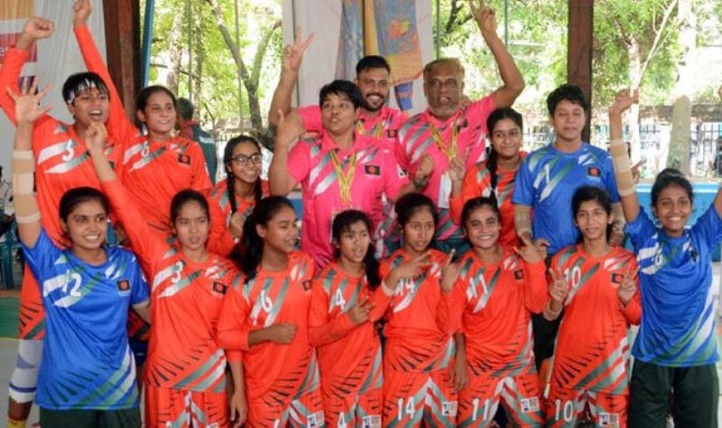 Bangladesh girls beat India in handball under-17 category Bangladesh girls beat India in handball under-17 category