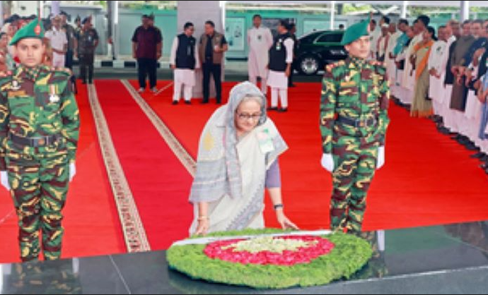 PM Sheikh Hasina pays tribute to Sheikh Mujibur Rahman