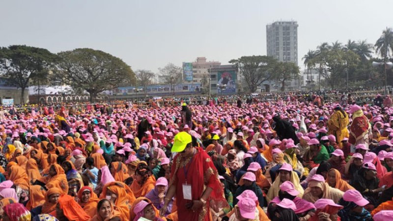 পুরো রাজশাহী শহর প্রধানমন্ত্রীর মহাসমাবেশে পরিণত পুরো রাজশাহী শহর প্রধানমন্ত্রীর মহাসমাবেশে পরিণত