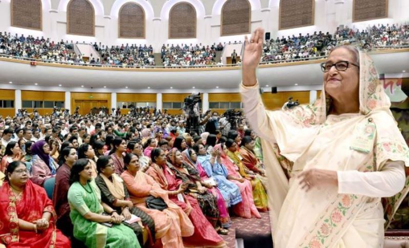 জনগণ বিএনপি-জামাত জোটকে আর কখনই ক্ষমতায় আসতে দেবে না : শেখ হাসিনা জনগণ বিএনপি-জামাত জোটকে আর কখনই ক্ষমতায় আসতে দেবে না : শেখ হাসিনা