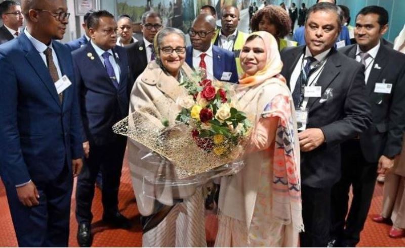 BRICS Summit: PM Sheikh Hasina arrives in Johannesburg