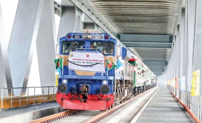 The trial train will run through Padma Bridge on Thursday