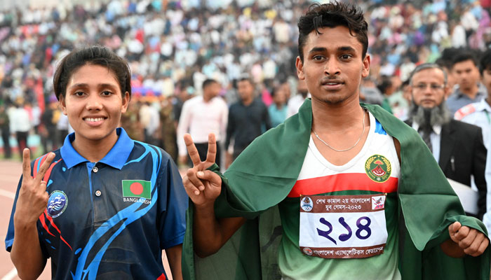 Naim, Irene are now fastest youth in Bangladesh