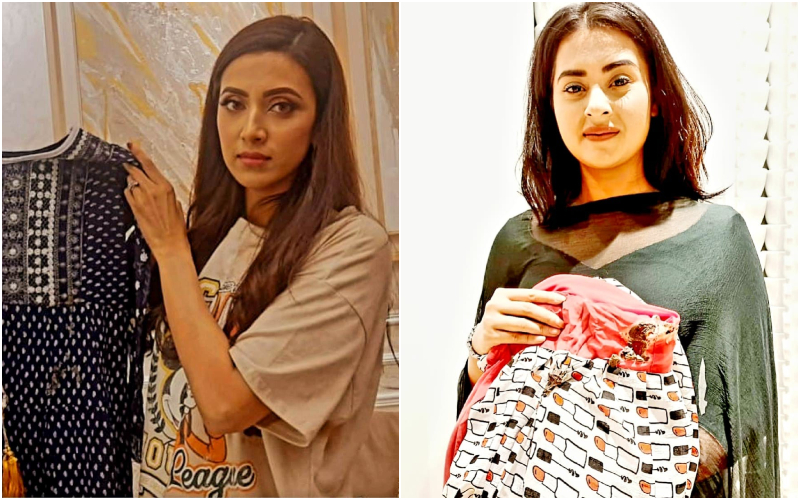 Actresses Mim and Bubly buy burnt clothes of Bangabazar Actresses Mim and Bubly buy burnt clothes of Bangabazar
