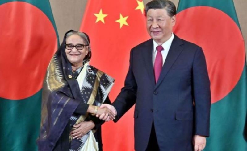 Sheikh Hasina holds bilateral meeting with Chinese President