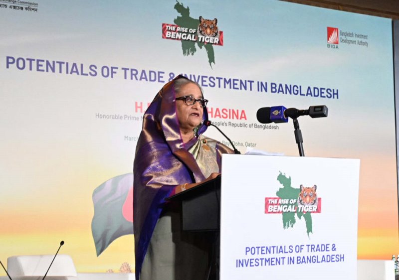 Sheikh Hasina calls for Bangladesh-Qatar Business Forum's formation