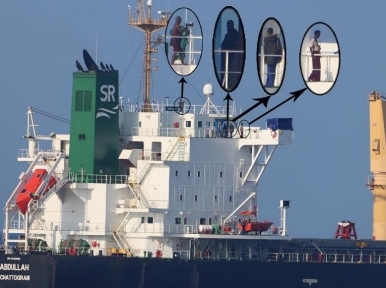 MV Abdullah: Indian Navy releases four pirates' photos