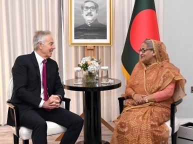 Tony Blair congratulates Sheikh Hasina