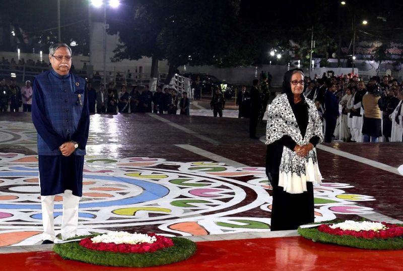 President and Prime Minister pay tribute to language martyrs on International Mother Language Day