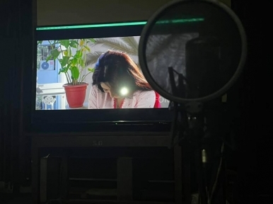 Actress Puja Cherry starts dubbing for upcoming project Hridita