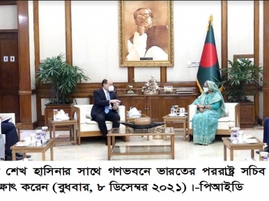 Indian Foreign Secretary meets Sheikh Hasina