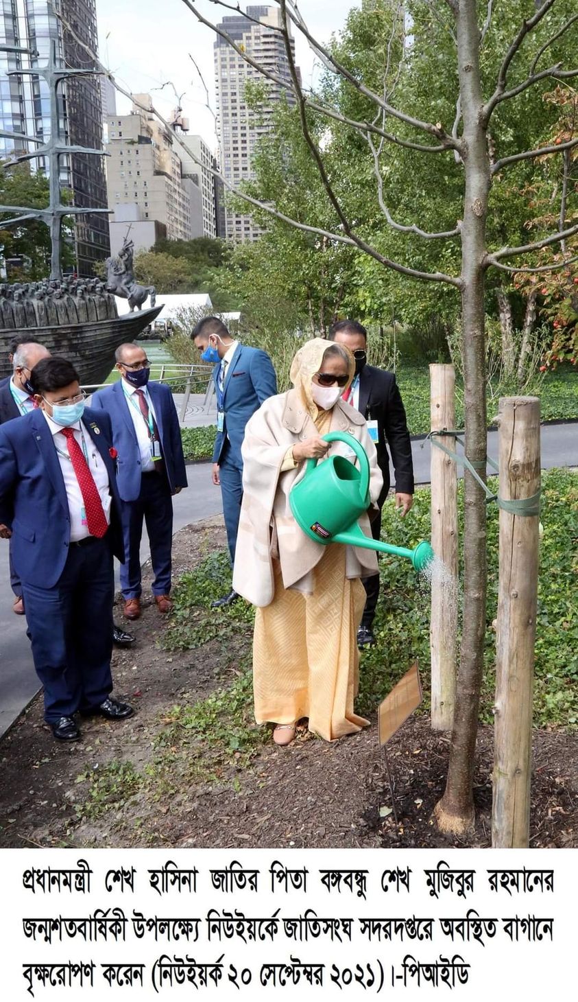 Glimpses of Sheikh Hasina's busy day in US