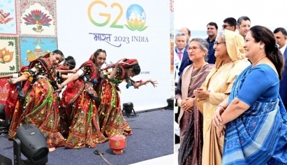 PM Sheikh Hasina arrives in India's New Delhi to attend G-20 Summit