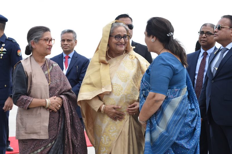 PM Sheikh Hasina arrives in India's New Delhi to attend G-20 Summit